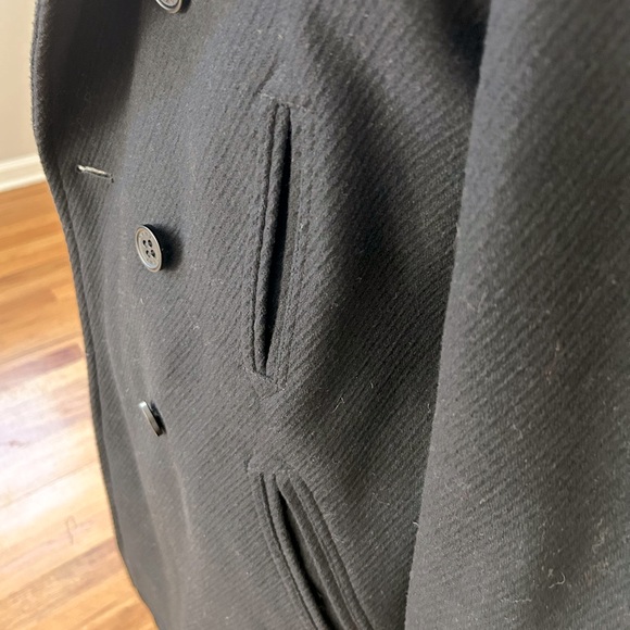 DKNY Winter Wool Coat with Removable Zippered Collar - Picture 5 of 8